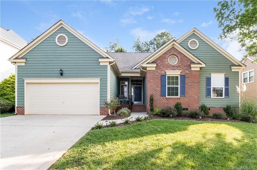 RARE Ranch Style Home In The Heart Of Cornelius With A Deeded Boat Slip (#106) and Lake Access! You Can Walk To Shopping, Restaurants, The Lake & More! This Amazing Home Has An Open Floor Plan, Private Backyard, Granite Countertops, Freshly Painted With HGTV Style Paint and Upgrades, Stainless Appliances, Trex Deck On Back Porch, updated secondary bathroom, Gorgeous Laminate Flooring, New Carpeting, Firepit In Backyard, Garage Is Heated & Cooled with loads of storage. Community has pool/tennis.