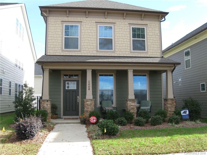 Charming home in the new vibrant Brightwalk neighborhood in Uptown Charlotte. Single family home with contemporary open floor plan, custom painting throughout, 3 bedrooms, 2.5 bath, master bedroom with on-suite, great outdoor living area with covered patio and built-in fire pit. Additional amenities include gas range, granite counter tops and additional storage space in 2 car garage. Close proximity to I77 and I85, 1 mile outside of Center City, and 10 minute walk to the NC Music Factory.