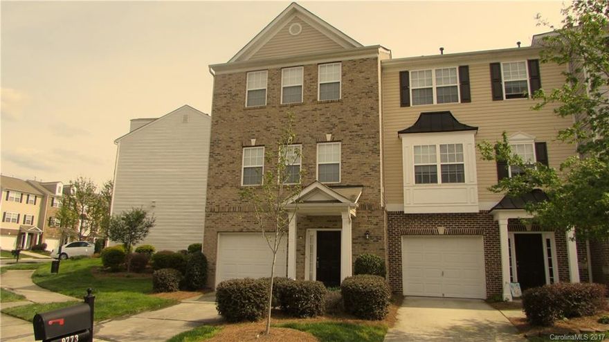 Hard to find end unit! Main level bedroom with full bath and own entrance, 2nd floor has kitchen open to great room with cozy fireplace, and 2 more large bedrooms up, each with its own bath. Good closet space, too! Deck and patio in the rear, a little more private than most. And a garage for the car and the "stuff"! Total HOA dues consists of $167.50/month to Townhome HOA and additional $181.25 quarterly to Master Association.