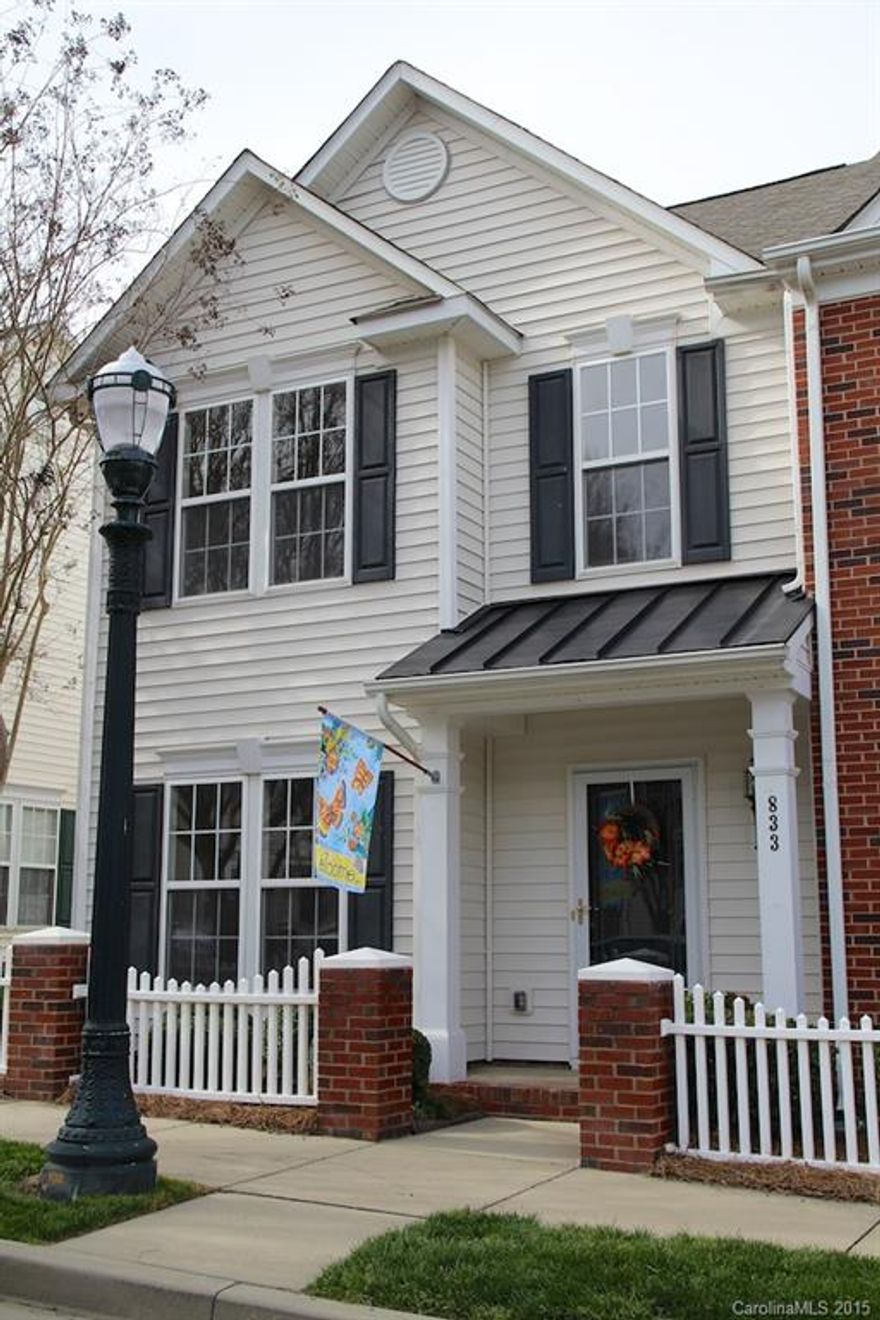 Welcome home! This cozy 2 br 2.5 ba town home is located in Atherton Place at Manchester Village and just minutes from shopping, dining, and I-77. Every inch of this home has been freshly painted and new carpet covers the stairs and both bedrooms. Prepare to entertain in the open kitchen, on the back patio, or by the community pool! To ensure a cool summer a new A/C unit was installed in 2014. Come take a look today!
