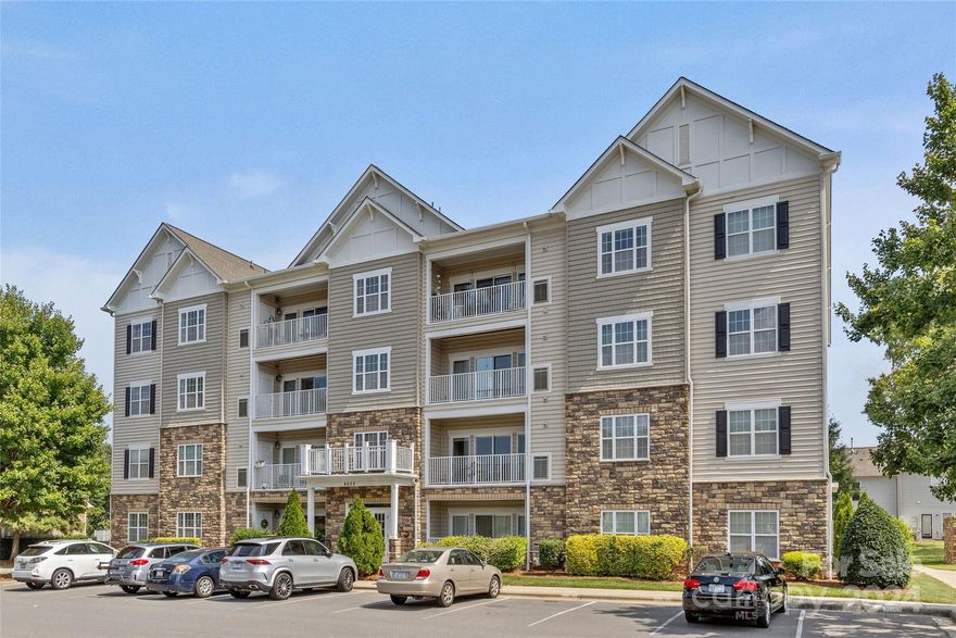 Experience top-floor luxury in Park South Station! This stunning SouthPark condo features tall ceilings throughout and a bright, open floor plan. The kitchen has ample cabinet space, stainless steel appliances, granite countertops, and a pantry with pull-out shelving. A breakfast bar connects the kitchen to the oversized living room, ideal for entertaining or simply relaxing after a long day. There's a balcony off the living room, perfect for a morning coffee or evening drinks. The spacious primary suite offers trey ceilings, a walk-in closet, a secondary closet, and a large bathroom with double vanities. A generous spare bedroom and large hallway closets for storage completes the package. The community amenities  include a club house, pool, playground, and gym. The neighborhood also connects to the Little Sugar Creek Greenway. Conveniently located in SouthPark, you're only minutes away from South End, Uptown, the airport, and all Charlotte has to offer. You'll love where you live!