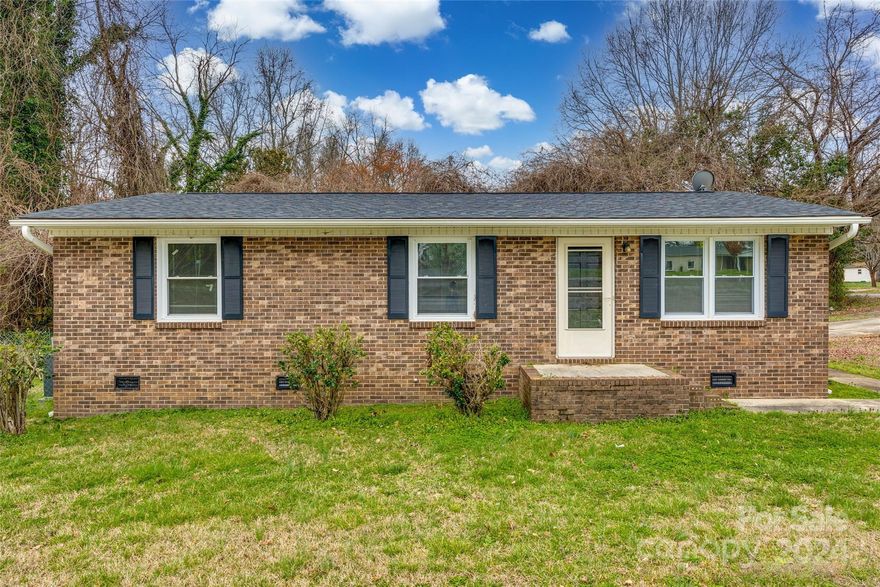 Welcome to this charming full brick ranch nestled on a quiet street! With a 2018 roof replacement and a 2021 central HVAC system, you can rest easy knowing that some major upgrades have been taken care of. Plus, all new insulated windows installed in 2021. The kitchen received a modern touch in 2022 with stainless steel appliances. For added comfort, the bedrooms feature fresh carpeting installed in 2024. Large backyard that is partially fenced. Convenience is key with easy access to I85 and just a 10-minute drive from the historic downtown Gastonia. Whether you're commuting or exploring the local scene, you'll appreciate the central location. Don't miss out on the opportunity to make this lovely ranch your new home sweet home! Schedule a showing today!