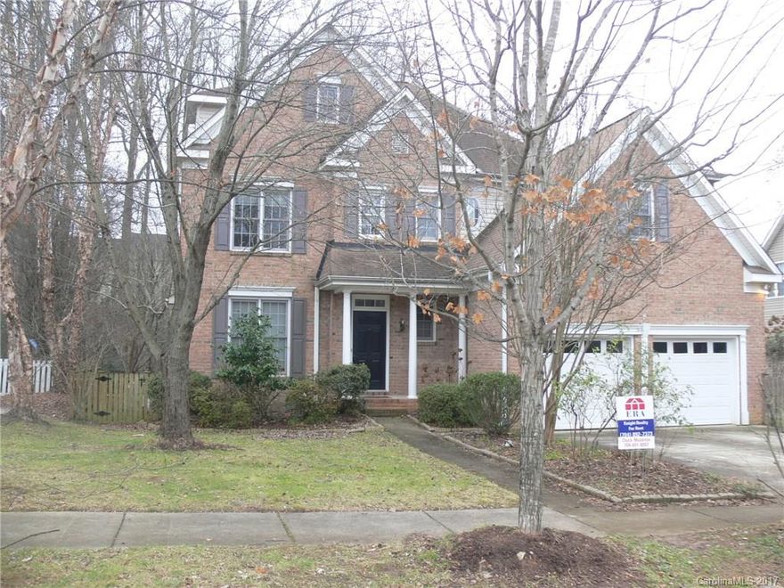 Lovely three story set on the greenway at Jetton Cove.First and second floor is hardwood.  Third floor is carpeted. Walk in fully carpeted bonus room. Oversized deck. Fenced yard. Upgraded bathrooms , large and bright rooms, garage with a car lift included. Refrigerator and contemporary Washer and Dryer Set are included in price. Walk to restaurants and shopping in beautiful Jetton Village. Community amenities include swimming pool and fitness/walking trails.