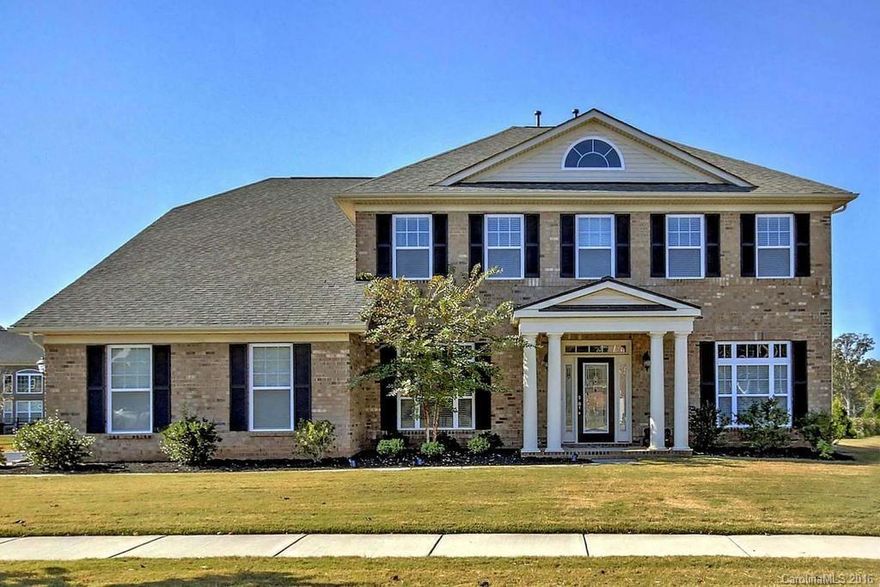 WOW,Spectacular full brick home,Stunning 2 story circular foyer.Extensive crown molding.Large kitchen,center island, granite.cabinets galore, breakfast rm, see thru gas FP to great room.Formal dining,Office,Bedroom w/full bath on main.Breathtaking circular landing w/4 additional large bedrooms, huge bonus & expansive master suite w/sitting area,2 large walk in closets & amazing master bath, tons of space,3 car garage. Enjoy the gorgeous sunsets each evening from your patio.Award winning schools.