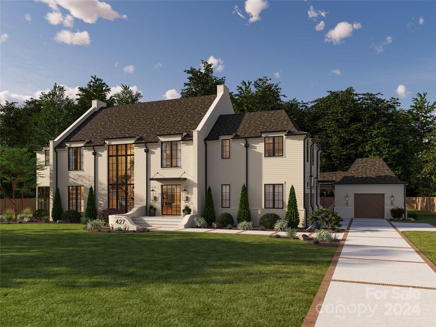 Welcome to 427 Jefferson, a one-of-a-kind home built by Pike Properties. This stunning 0.63-acre property features spacious front and back yards. The stylish scullery comes equipped with a wine fridge, secondary refrigerator, and custom inset cabinets. Adjacent to the main office, there's a versatile sunroom, with custom built-ins. For entertaining, there's a built-in bar with a sink, kegerator, and beverage fridge in the upper level bonus room. The kitchen boasts a 60-inch panel-ready refrigerator and a Wolf range. The outdoor living spaces include a grilling deck with a built-in grill, a covered porch with a fireplace and elegant hip vault, and an outdoor bar by the detached one-car garage. The family room features a custom-fluted plaster fireplace surround, and the exterior is highlighted by six gas lanterns. Enjoy modern convenience with full Control4 Automation, allowing easy control of multiple home scenes.