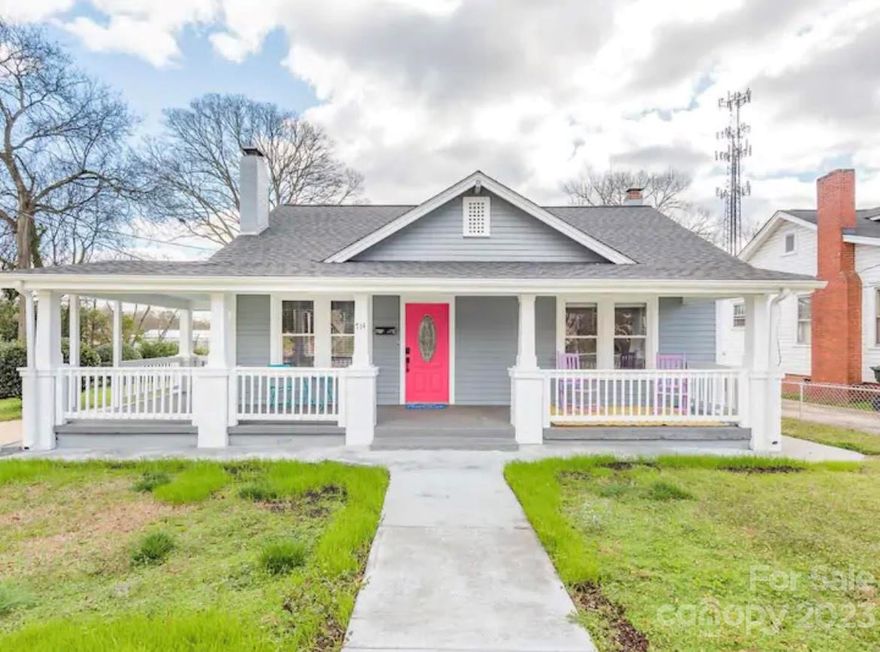 Welcome to this charming bungalow, ideally located just a block from Cedar Crest Park, two blocks from Glencairn Gardens, and within walking distance of Downtown Rock Hill. This completely updated home perfectly blends modern convenience and classic architectural details. 
As you approach the property, you'll be greeted by the wraparound porch, which provides the perfect spot to relax and enjoy the peaceful surroundings. Step inside and be greeted by a warm and inviting atmosphere, with abundant natural light flowing through the many windows. 
The spacious kitchen has been thoughtfully updated with granite countertops and stainless steel appliances.  Whether you're a seasoned chef or enjoy cooking, this kitchen is sure to impress. 
Don't miss the opportunity to make this beautifully updated bungalow your own. Schedule a showing today and experience this delightful home's perfect blend of comfort, convenience, and style.