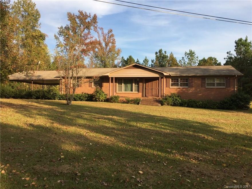 Ranch Home in Indian Land just South of Ballantyne.  Hidden away and located on 3.26 acres with a border of trees surrounding the property.  All offers are subject to third party approval and being sold as.  Must submit pre-approval letter with offer.