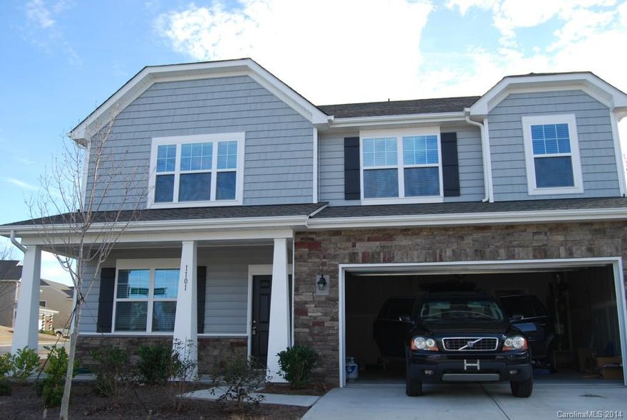 4 bed 2/1 bath home w/2 car garage in Lawson. Extensive amenities included in monthly rent- tennis, pool, clubhouse, workout room, walking trails. Great floorplan: kitchen is OPEN to living room with gas FP, seperate study and formal dining room with heavy moldings. Hardwoods floors and stainless steel appliances! Large Master up with three other bedrooms. Large laundry room. Only 2 years old. Fenced back yard with paver patio.  Cutherbertson schools.  Discount opportunity for long term rental.