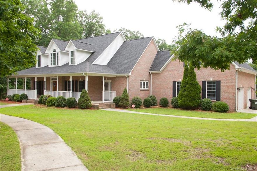You will love this stunning Cape Cod 2.33 acres in amazing Clover School district surrounded by woods. Custom built full brick home features 4 Bed's , 4.5 baths, REC room, bonus w/ add'l private entry from garage, hardwood floors on main. Master & 2nd guest BR or office w/ full bath on main level. Large kitchen & breakfast room w/ wet bar/serving area open to Great room w/ Stone fireplace, Amazing covered porches on Front & back w/ in-ground pool (fenced) in a Desirable sought after neighborhood