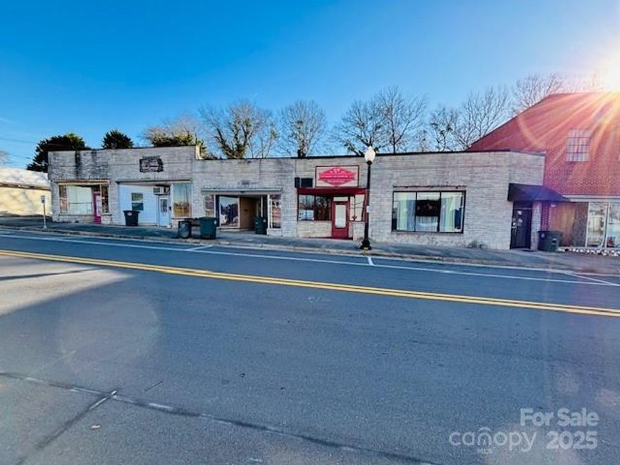Great investment opportunity for someone to open a business or add to their rental portfolio. This building has a new roof, new HVAC, new front store glass, and freshly painted for someone to put their finishing touches on. Great Falls is steadily growing with new businesses opening in close proximity, the recently opened white water center draws is drawing more tourism to the area, as well as being located only 30min from Rock Hill and Lancaster makes for a great location.