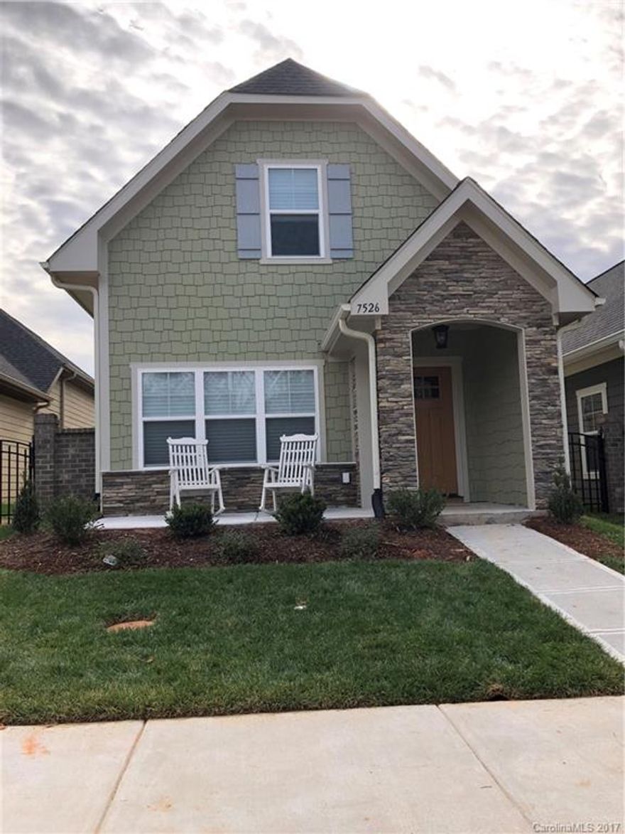 This new home is almost ready to move into in the wonderful community of Westport!  This has it all including owner's suite on main level and your own front patio and PRIVATE COURTYARD! Included: hardwood floors in the living, dining and kitchen, granite in the kitchen and baths, maple cabinetry in the kitchen and baths, tile in the master bath and much more!