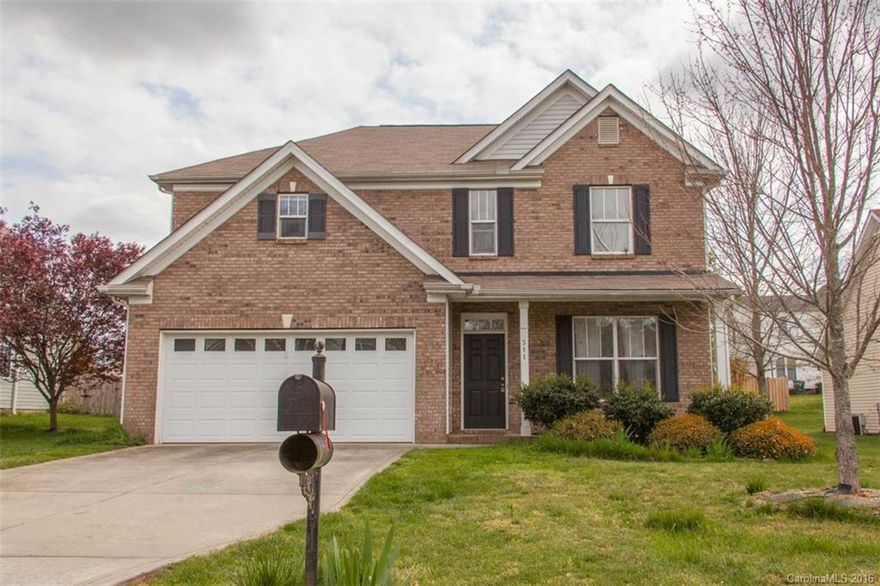 Clover schools-3 bed-2.5 bath, Dining Room, Great room with Fireplace, great backyard, Solid surface counter tops and kitchen island, Home needs paint and possibly new carpet. Price reflects updates that need to be done. Pool and playground, recreational parking when available. Brand new Preschool is being built and is scheduled to open this Fall.