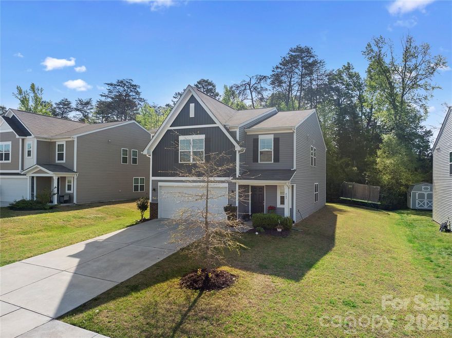 Welcome to Alexander Glen in charming Rockwell, NC—where comfort, space, and smart living come together beautifully. This stunning Frost Plan offers 5 bedrooms and 3 full baths, including a highly desirable main-level bedroom with a full bath, ideal for guests or multi-generational living. Zero entry into the home from the spacious 2-car garage. The kitchen has granite countertops, snack bar for conversations while cooking. 

This home is thoughtfully upgraded with fully paid-off solar panels at closing, giving the next owner the gift of remarkably low utility bills and long-term energy savings.

Step inside to an inviting open-concept main level, designed for effortless entertaining. The kitchen features bar seating, a large pantry, and ample cabinetry, creating the perfect hub for gatherings and everyday living.

Upstairs, the spacious Primary Suite offers a peaceful retreat with a walk-in closet and a large double-vanity bathroom. The upper level continues with three additional bedrooms, a full bath, and a generous Bonus/Flex Room—ideal for a playroom, media space, or home office.

Situated on a large, wooded lot, this property provides wonderful privacy and a serene natural backdrop.

A rare combination of space, efficiency, and comfort with Refrigerator and Washer & Dryer Included—this home is ready to welcome its next owner.