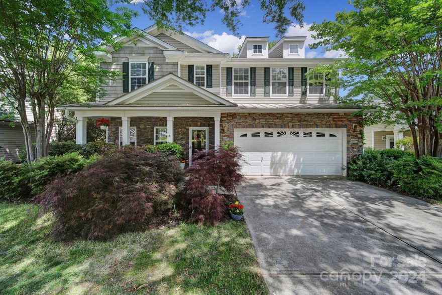 An original builder model this home features a tranquil backyard that feels like your own private retreat. Unlike most homes this one boasts a rare wooded backdrop providing a sense of seclusion that's hard to find. This home has lots of space w/ 3500+sqft: 4 bedrooms, 2.5 bathrooms, flex room, large kitchen w/ extensive storage! An upstairs loft makes for a great second living space. The primary bedroom opens into an impressive suite with huge closet, large bathroom w/ shower & soaking tub! Three additional bedrooms and full bath upstairs! The glass sliders open to your backyard oasis with covered patio, built-in stovetop, party grill and spacious deck. Whether you're hosting a summer BBQ or simply unwinding and relaxing this outdoor space is sure to become the centerpiece of your home. A combination of privacy, outdoor amenities and natural beauty this home is truly a hidden gem with prime location in neighborhood w/ pool and playground. Conveniently quick access to I-77 & Charlotte.