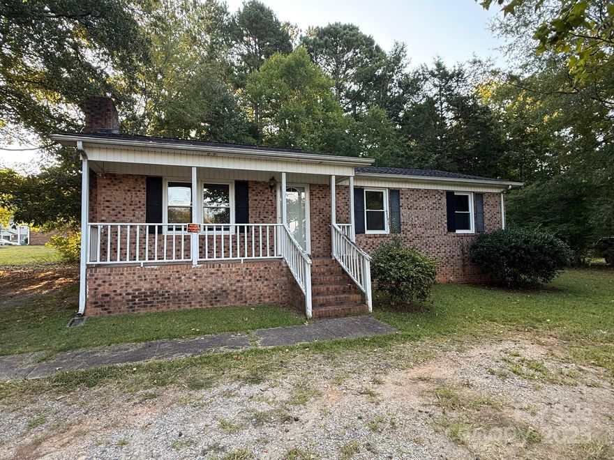 Brick home with three bedrooms and two full bathrooms, on over an half acre lot in Wadesboro. Awesome floor plan with a living room that has a masonry fireplace, kitchen, dining area and laundry room. When you add that with it's great curb appeal this home has lots of potential! Schedule an appointment and come see it for yourself!