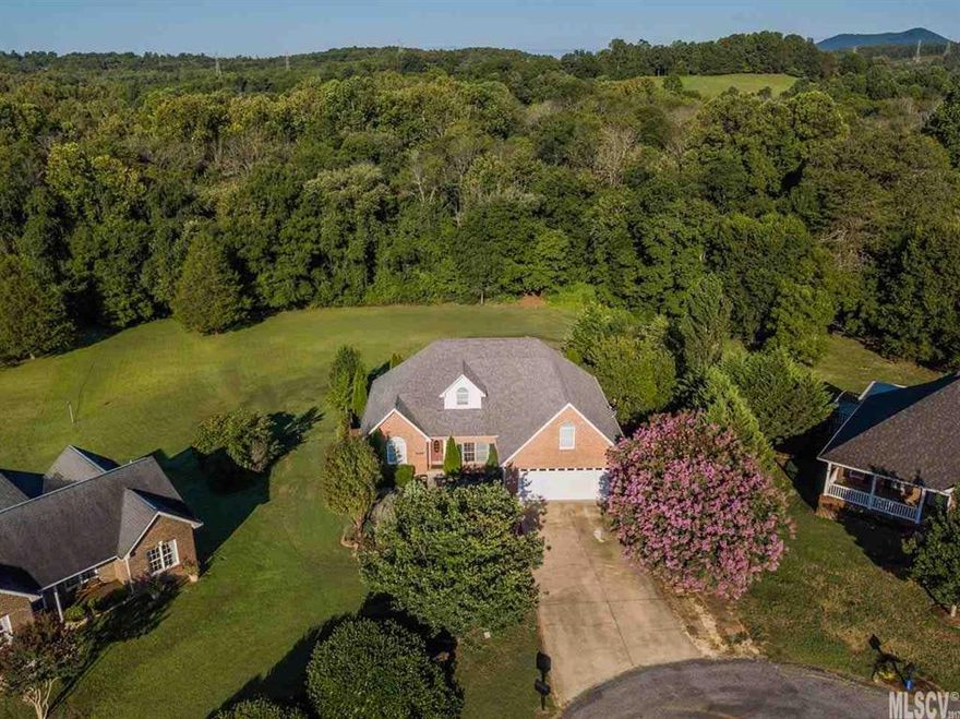 Located in Brickfield, this 1.5 story brick home with full basement has approx 2.9+/- acres & frontage on Jacob's Fork River! Main level features master bedroom suite, DR, separate laundry & large kitchen w/eat-in area overlooking rear yard & in-ground pool. 2 additional bedrooms are on the 2nd level. Double garage has an epoxy floor. Lots of hardwood floors on main level. Backyard pool area has a lower deck plus patio. Home warranty provided.