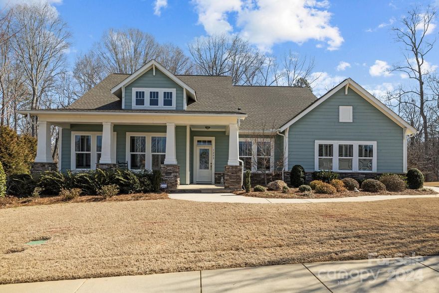 Welcome to this beautiful home nestled on a wooded lot in a peaceful cul-de-sac in the Massey Estates. The green open space in front of the home allows for relaxing and enjoying the view from the beautiful front porch.  The open floor plan gives a seamless flow between the living spaces creating a warm and inviting atmosphere that is great for entertaining or relaxing with family. The Primary Bedroom along with 2 secondary bedrooms and a study are all on the first level leaving the very large room-loft upstairs. This home boasts a screened-in porch, perfect for enjoying the serene surroundings and fresh air. The large two-car garage will fit a truck and the extended driveway gives several more parking spaces. There are 3 different walk-in storage areas upstairs allowing for ample space to store your belongings. The beautiful clubhouse with a lazy river and pool is sure to create many fun memories. This home has been meticulously taken care of with just a single owner living in it.