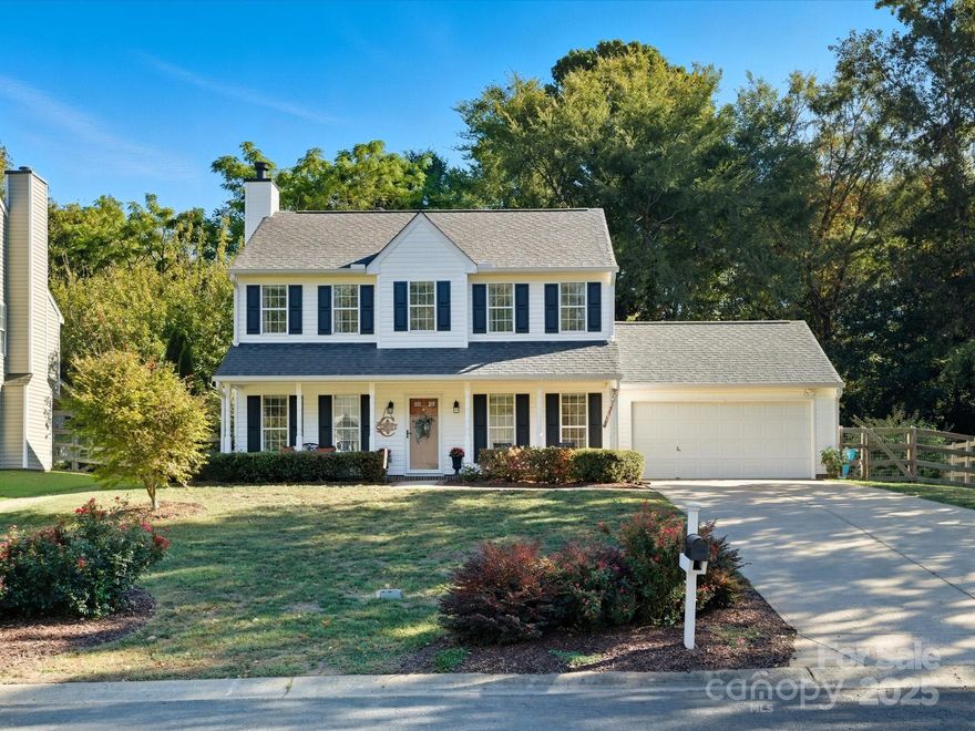 Can we talk about the curb appeal that this home has?  What a beautiful house! This home has been cared for and loved and it shows.  From the rocking chair front porch to the large back patio and fenced in yard, your dreams are able to come true.  This house is the perfect size and in a wonderful community in the very desirable Fort Mill. Newly updated half bath and full bath, plus a brand new storage shed.  Beautiful flooring throughout, wood burning fireplace, and too many other wonderful features too list.  This home does not disappoint! Book your showing today and see for yourself!