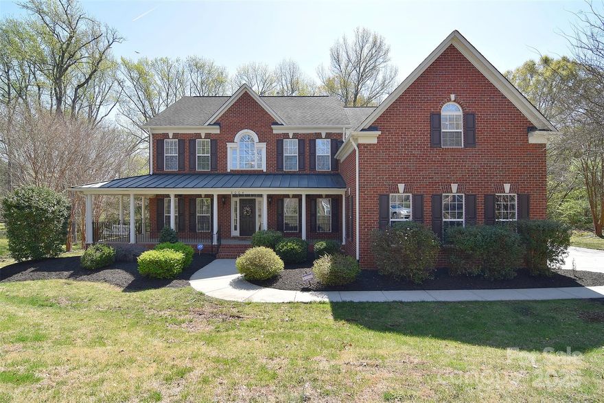 Experience luxury and serenity in this stunning all-brick estate with 4 spacious bedrooms and 3 full bathrooms. The expansive front wrap porch and side-loading 3-car garage set the tone for elegance. Inside, discover a dynamic two-story den, a morning room with a soaring cathedral ceiling, and an expansive kitchen perfect for entertaining. Spanning over 3,900 square feet, this home features a grand two-entry staircase with a catwalk, adding sophistication. The master suite is a serene retreat with two expansive walk-in closets. Two additional rooms downstairs offer endless possibilities as an office, playroom, or home gym. An expansive deck cleverly separates the office from the rest of the living space, creating a seamless transition between work and leisure. Fresh neutral paint throughout and recessed lighting enhance the ambiance. Don't miss this incredible opportunity to own a piece of paradise. Schedule your viewing today!