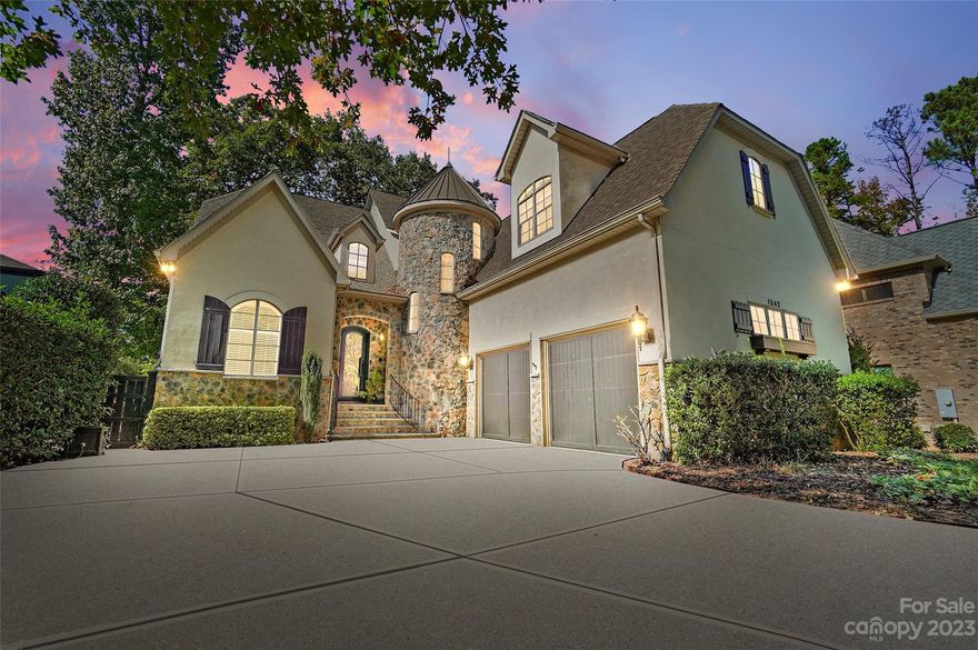 Welcome to your very own slice of paradise! This custom built waterfront home was designed to enjoy lake living & the outdoors boasting a level lot and stunning, long range, sunset views from nearly every room. Quality finishes abound including an open floor plan, 2 story dining room, great room w/ glorious views, beautiful spiral staircase, & wine cellar. Unleash your inner chef in the gourmet kitchen w/ ss appliances, granite counters, walk-in pantry, & butler pantry w/ wine refrigerator. Spacious main floor primary suite complete w/ 2 custom walk-in closets, spa like bath & glorious views. Upper level provides 3 spacious BRs & bonus room. Entertain on the huge covered porch w/ retractable screen, relax in the hot tub, cozy around the lakeside firepit, and enjoy boating & water sports from your covered dock w/ boat lift! Reflection Pointe is a gated community w/ pool, clubhouse, tennis, & recreation park.  Located in beautiful Belmont, close to shopping, dining, I-85, & airport.