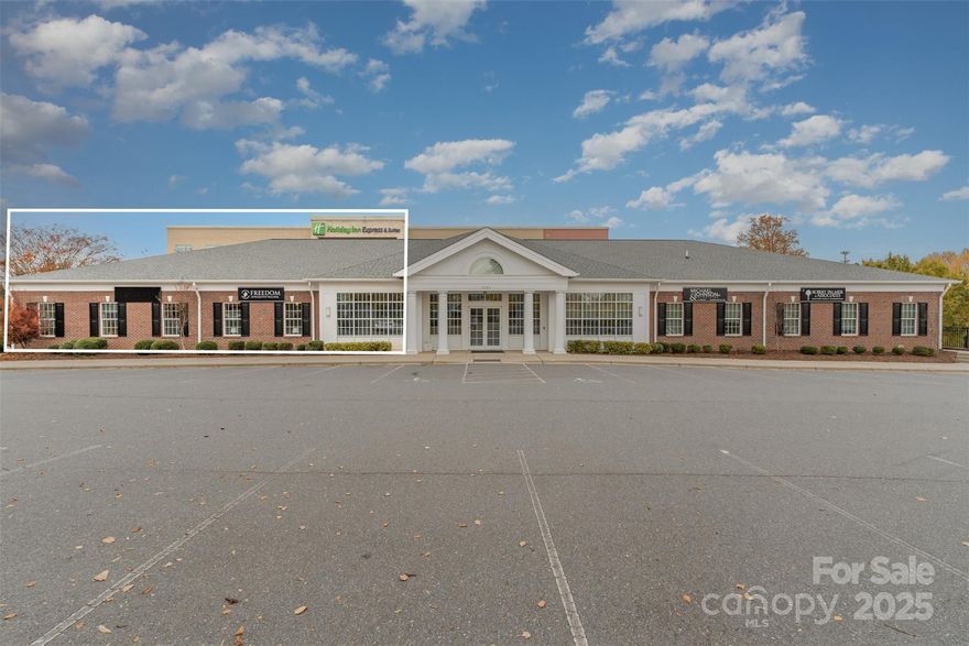 Class A commercial condo allowing versatile uses: office, medical, retail, daycare, institutional and more!
This stylish, move-in ready space can serve as owner-occupier headquarters or a prime investment asset in an explosive market. Currently tenant occupied, offered at CAP 8% and producing $150k gross income.
Situated within an extremely fast-growing and affluent community, ensuring a constant demand for high-quality services and offering exceptional demographics! HHI $114,000; 13% - 14% income and population growth 24'-29'. This is a turnkey opportunity in one of the region's fastest-growing and most affluent corridors. Easy connectivity to I-77, short commute to Charlotte NC. This is more than just a building; it's a strategic business decision. Whether you are looking to establish your flagship office, expand your medical practice, or add a stellar property to your investment portfolio, this property delivers. Contact us today to schedule a private viewing and see firsthand why this is the premier commercial opportunity in Fort Mill.