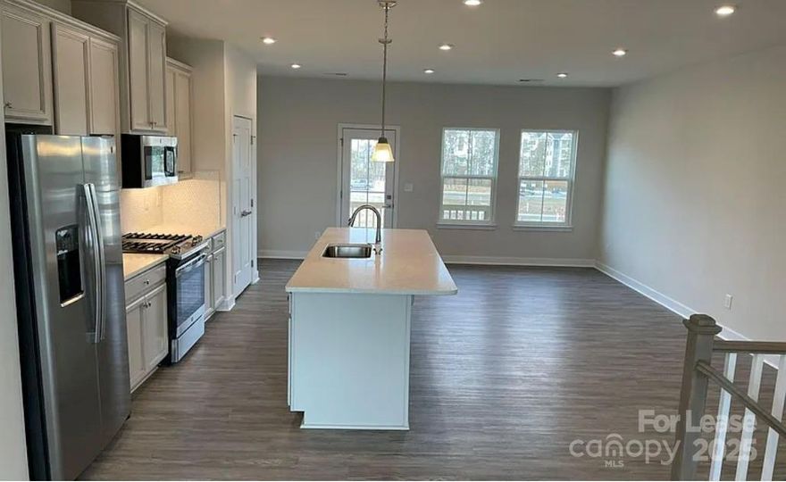 Brand New Townhome is available near 485 exit and near shopping 
 This beautiful 3 bedroom, 2.5 bath features an open floorplan with upgraded LVP flooring on the main level. The kitchen has a ton of upgrades, granite countertops, upgraded stainless steel 5 burner gas range and microwave. The kitchen island easily seats 4. Need more space to entertain - well head up to the 2nd floor for the deck! The owners suite features a tray ceiling, upgraded bathroom with shower. This community is close to Concord Mills mall and other shopping. Rush to see the home.

Tenant is responsible to pay utility bills - water, electricity, gas, cable etc.