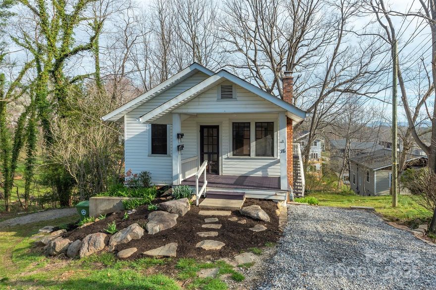 One block from West Asheville's central shopping district you'll find this well cared for historic duplex at the end of a dead end street. The main level unit has two bedrooms, a bathroom, charming living and dining room area, a rocking chair front porch, and a screened-in, private back porch. The lower level one bedroom unit has a large kitchen, ample storage and two private porches. Whether you live in one unit and rent the other or rent the whole house, this is an excellent investment opportunity. New kitchen appliances upstairs. Washer and dryer in share laundry area convey. 24 hour notice for showings required