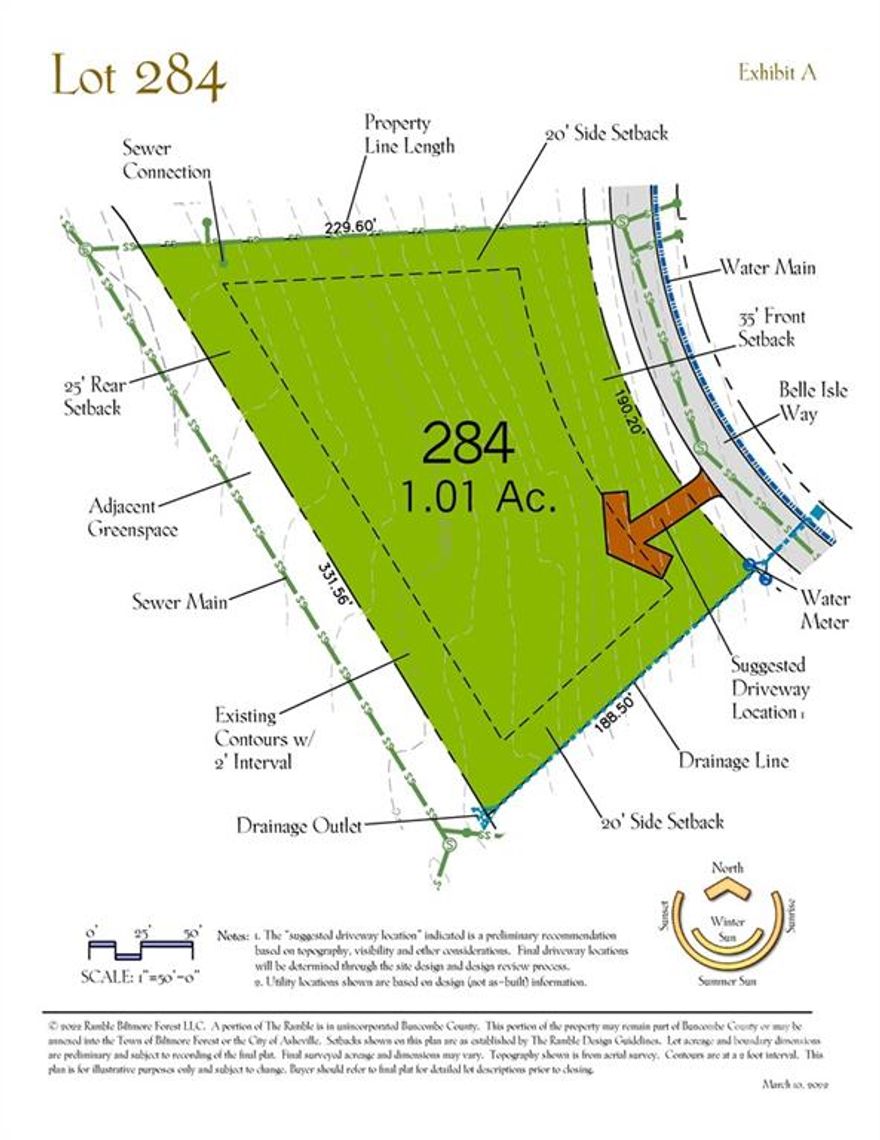 In the newest section of the Ramble Biltmore Forest, a gated community on pristine property that was formerly part of the Biltmore Estate®, this homesite is conveniently located in the middle portion- making it a short walk to the Living Well Center.  The Ramble offers homesites in a community that focuses on high levels of architectural detail to those who appreciate not only fine homes, but a lovely home setting in a natural wooded environment.  Community amenities include miles of hiking trails, parks, Living Well Center complete with outdoor heated saline swimming pool, tennis, bocci and pickleball courts, fitness center and more.  Additional homesites are available.