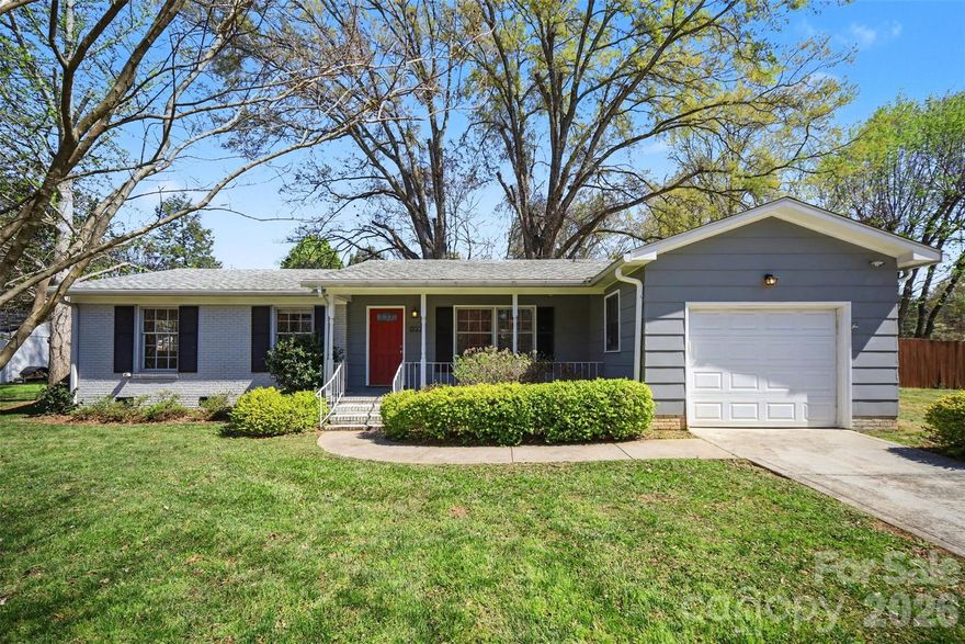 Updated ranch home with a garage on a large lot with amazing back yard!  This 3 bed home features an updated kitchen & bathrooms, large living/dinning/entertaining space, plus an extra den area and a garage!  The inside is nice and spacious, but the back yard is the show stopper!  Over a 1/2 acre lot with a full fenced amazing back yard plus a multi-level deck perfect for outdoor entertaining.  The oversized 1 car garage is rare for this neighborhood and you will be amazed by how quiet this home is inside & in the back yard!  Walking distance to the elem school, and close to Southpark.  For investors, this home has been a wonderful cash-flowing rental property, and with the freshly painted interior its truly turn-key, come have a look!