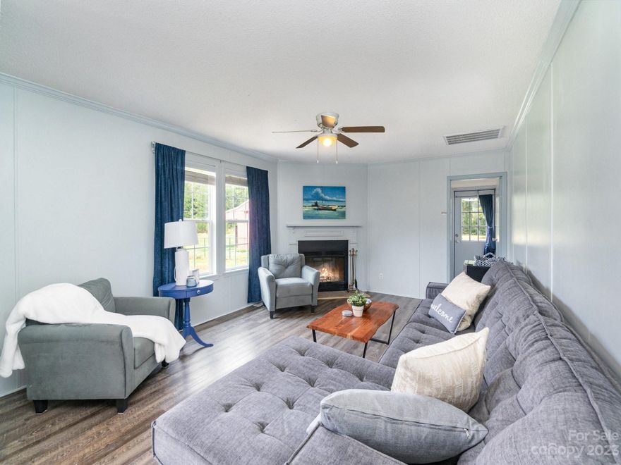 Beautiful 4 bedroom 2 full bath ranch home with 1.06 acres in Indian Land.  No HOA, fenced backyard, with an open and spacious floor plan; the interior is immaculate & well-designed. Kitchen is bright, adorable & accommodating! Large primary bedroom has space for work out or vanity area plus a walk-in closet. Huge bathroom with a garden tub is filled with light.  Three secondary bedrooms, along with a formal dining and living rooms, large family room complete this beautiful package.  Flexible spaces would work well for an office or playroom. Highlights include the patio, large, fenced yard & plenty of space for additional growth. This is a special opportunity to own a private lot conveniently located and zoned for highly rated schools, with privacy and space! Within 15 mins of Ballantyne area in Charlotte NC and only 10 mins drive to Red Stone Shopping Center.