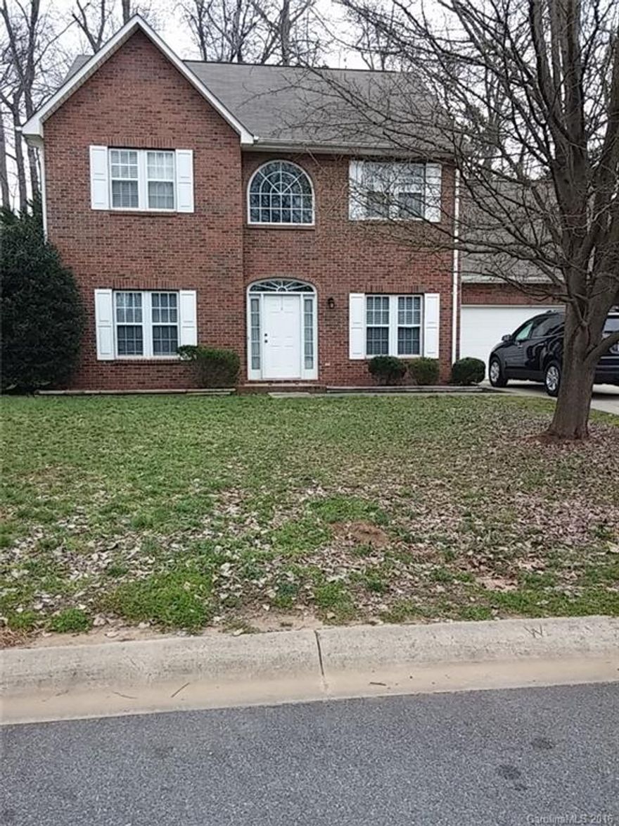 Granite countertops, recent gas range and microwave in kitchen. Ceramic tile in kitchen, new flooring to be installed. Upper level bonus room could be 4th bedroom. Large wooded lot with wired workshop. Near new outlet mall, shopping, I-485 and airport.