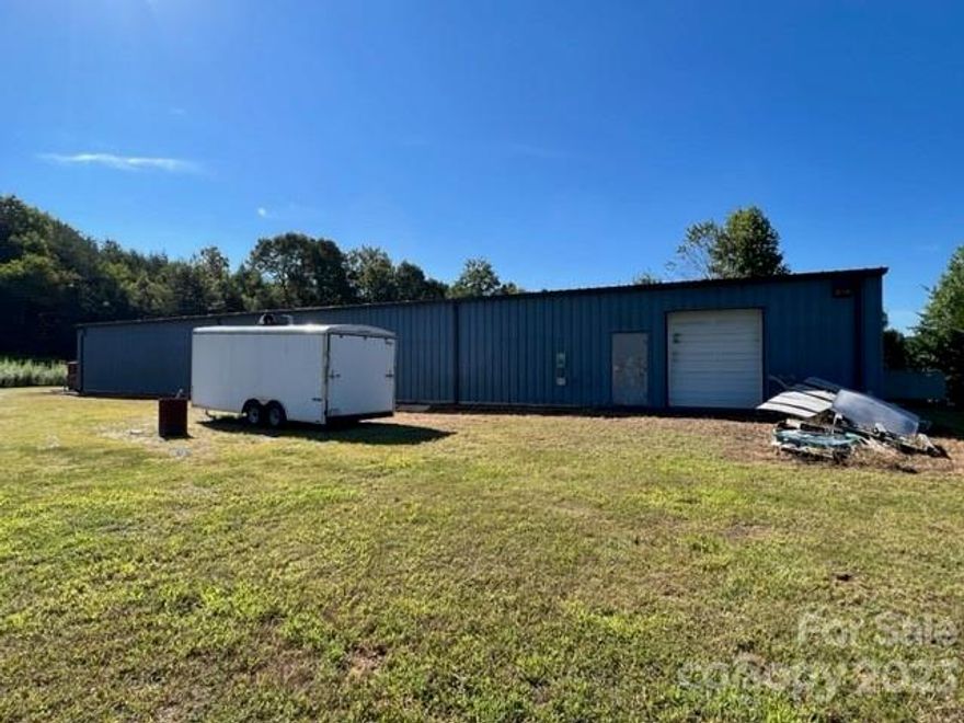 8,400 square foot industrial manufacturing warehouse for sale in Connelly Springs, NC. This metal property sits on 2.02 acres with a gravel lot, (1) ground level and (1) dock door. There is HVAC all throughout and 3-phase power (120/240). There is a 45ft deeded right of way to access property.