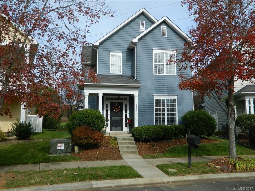 Hurry to this one owner with no pets home in desirable Gilead Village.  One of the biggest lots and very well landscaped.  Wonderful engineered hardwoods in the high traffic areas downstairs.  Open concept from kitchen to living room for entertaining complete with the fireplace and gas logs.   Gas stove and oven. Plenty of cabinets (true hardwood) and counter space. Want to spend time entertaining outside, no problem enjoy the custom patio.