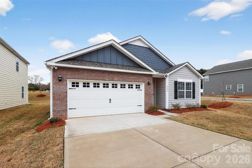 Seller Must Relocate!

Step into this move-in ready ranch and instantly feel at home. Situated on a premium corner lot, this inviting property offers comfort, style, and modern convenience throughout.

The spacious great room features an electric fireplace and plenty of room to gather and entertain family and friends. The open kitchen is designed for both function and style, offering a large island with breakfast bar seating, a corner walk-in pantry, and sleek stainless-steel appliances.

The primary suite provides a relaxing retreat with a generous garden tub and a separate shower. Elegant quartz countertops are featured in the kitchen and all bathrooms, complemented by custom blinds throughout the home.

Enjoy outdoor living with privacy shades on the back door and the covered patio, creating the perfect space to unwind. Modern upgrades include Deako smart light switches and a smart doorbell for added convenience.

To make your move even easier, the refrigerator is included.

This home shows like new—all that’s missing is you!
  .