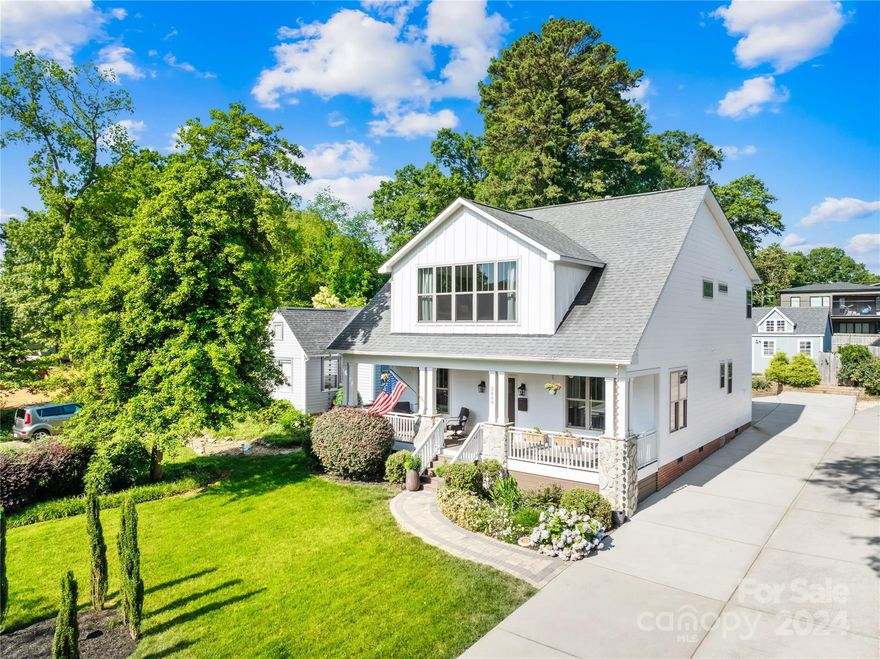 Stunning Villa Heights charmer ready for you to call Home! Enjoy your open floorplan with newly refinished engineered hardwoods, sliding French double pocket doors, and a Flex bedroom/office space on the main floor. Beautiful new Quartz countertops on the oversized kitchen island, the full-height backsplash, any of your TWO wet bars, or in your primary bathroom suite! This home is perfect for hosting with its screened-in back porch and outdoor entertainment area, Stone fireplace built in to the hardscape, or just hanging out on a few rocking chairs on the spacious front porch. Second floor laundry chute makes for easy chores in the quiet mudroom and laundry area. Vaulted ceiling in your primary bedroom with walk-in closet, and a large family room on the second floor. Exterior privacy fence with a dual gated back yard, perfect for any pet owners! Storage shed equipped with power for a workshop. Next to the Matheson street conversion for greater pedestrian use!