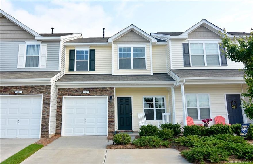 Beautiful townhouse in the heart of Lake Wylie.  You will love the granite counter-tops in the kitchen, the stainless steel appliances, and the wood floors in the living room.  All this and it's within walking distance to dining and shopping.  Come see it soon!  It won't last long.