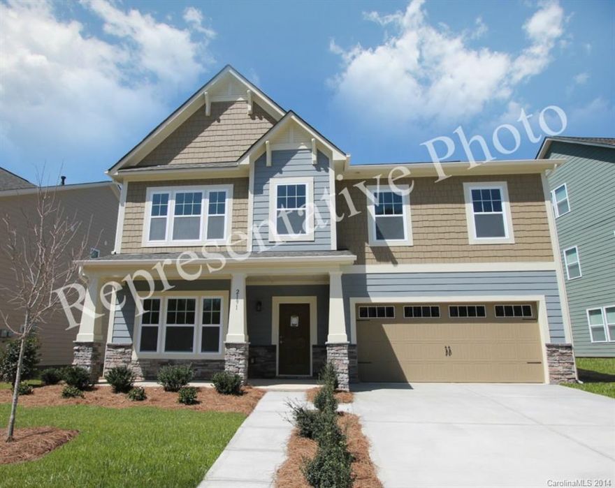 NEW home in amenity filled Lake Ridge Community. The Townsend features over 3100 HSF, 4bd/2.5bth,
private Study, Mud Room & Bonus! With upgrades around every corner this home offers not just space but
style & value! Amazing finish includes Granite in Kit & Baths, Hardwood Floors on first level, Recessed
Lighting, Designer Light Fixtures, Two Tone & Accent Paint, Custom Interior Trim & more!