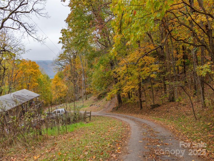 Your opportunity to own a small piece of the mountain. Nested in the quiet gated community of Dream Mountain, you'll be looking straight at the famous Cold Mountain from this property. Successful short term rental property across the road.
