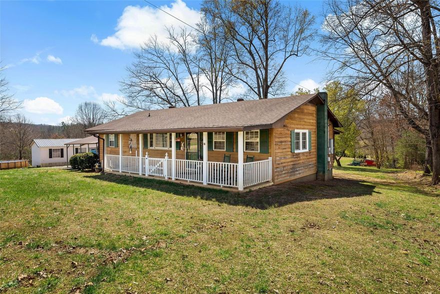 COME HOME...to this very cozy 3 BR/2BA home located very conveniently to I-40 and Hwy 70 in Nebo.  Home offers hardwood flooring, newer appliances, updated cabinetry, carport, and a front and back porch perfect for relaxing.  The back covered screened porch overlooks the Nebo Watershed Pond.