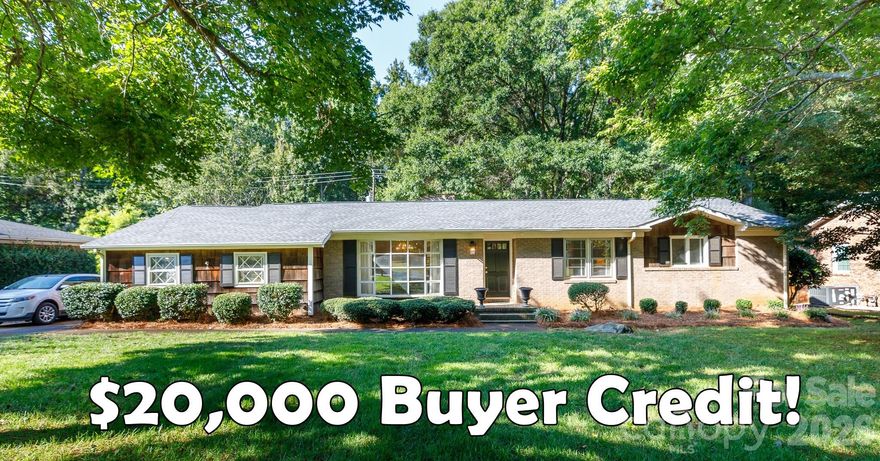 Discover easy living in this charming ranch home in desirable Whintrop Heights. Start your mornings by the cozy fireplace in the living room, then gather in the kitchen’s dining area or the formal dining room for meals with family and friends. A versatile den offers the perfect spot for a home office or casual retreat. The primary suite provides a peaceful escape with its walk-in closet and private bath, while two additional bedrooms give space for guests or hobbies. An oversized laundry/utility room with sink makes daily routines a breeze. Step outside to a private backyard designed for relaxation and entertaining with a large screened porch, storage shed, and lush landscaping with in-ground irrigation. All of this just minutes from parks, shopping, and dining—giving you the perfect blend of comfort and convenience.