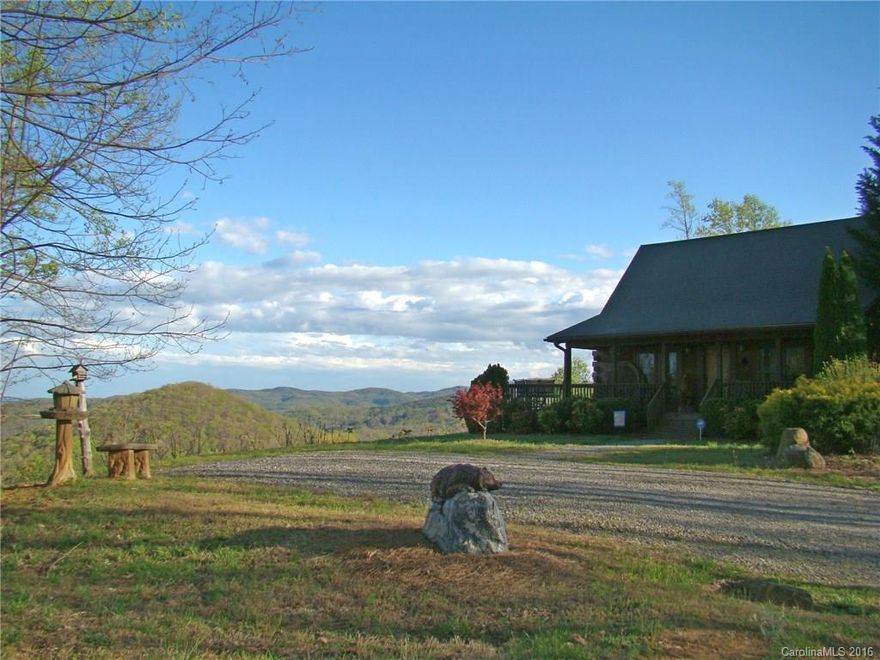 40 Mile View. See Kings Mountain! 6.45 acre ridge-top lot in Golden Valley Estates with a well appointed cabin that defines the luxury of simple mountain living: high ceilings, soapstone gas stove, hardwood floors, granite counters, and decorative bathroom vanities. The artful, visual and tactile quality of this home’s style will invite you to a life of simplicity without sacrificing comfort – or your savings. With most furnishings and window treatments included, this cabin is move-in ready.
