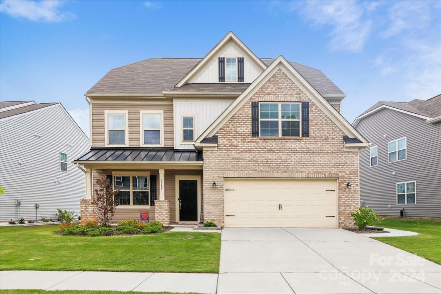 Welcome Home! Gorgeous 3 story home in sought after Walnut Creek. Main floor is open w/ tons of natural light, office as you enter w/ French doors, long foyer leads to dining room w/ heavy moldings & arched openings, great room w/ gas FP & open to dining room & kitchen w/ island & peninsula as well as large breakfast area. Stunning cabinetry, quartz counters, walk in pantry, gas stove, good size storage closet, half bath & LVP plank throughout the 1st floor. Second floor has a large living room, big laundry room w/ lots of shelving, HUGE primary bedroom w/ huge walk-in closet, primary bath w/dual vanity, quartz counters & large shower w/ seat. There are also 3 secondary bedrooms as well as the secondary bath with dual vanity, quartz counters & shower/tub combo. The third floor is an awesome bonus room & bedroom w/ full bath. Walk-in attic access & walk in access to HVAC. Neighborhood has resort style amenities w/ 2 pools, club house, walking trails, tennis courts, fitness center.