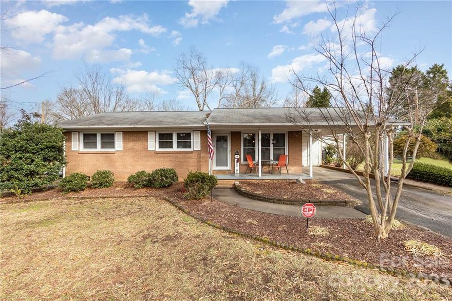 BACK ON MARKET. Contact agent for copy of inspection. All offers to be submitted by 11 am Sat, 2.18.23. Just on the outskirts of Kannapolis, this full brick ranch is nestled in the cozy Deerfield subdivision off N. Enochville Ave. The kitchen was recently updated and has an island for more functionality. The primary bedroom has an ensuite bathroom. Living room has large windows for outside viewing. Entertaining guests will be a breeze in dining room. The back yard is fenced and there is a deck for outdoor grilling. New carpet in two of the bedrooms. Park under the carport that side loads to the kitchen. There are two outbuildings for storage. The dining room was added onto the house prior to current sellers ownership with 220 sq ft of unpermitted space. With over a half acre, this property provides lots of opportunity for outdoor projects and hobbies. The CPI security system remains if buyer wants to establish service. Book your appointment today.