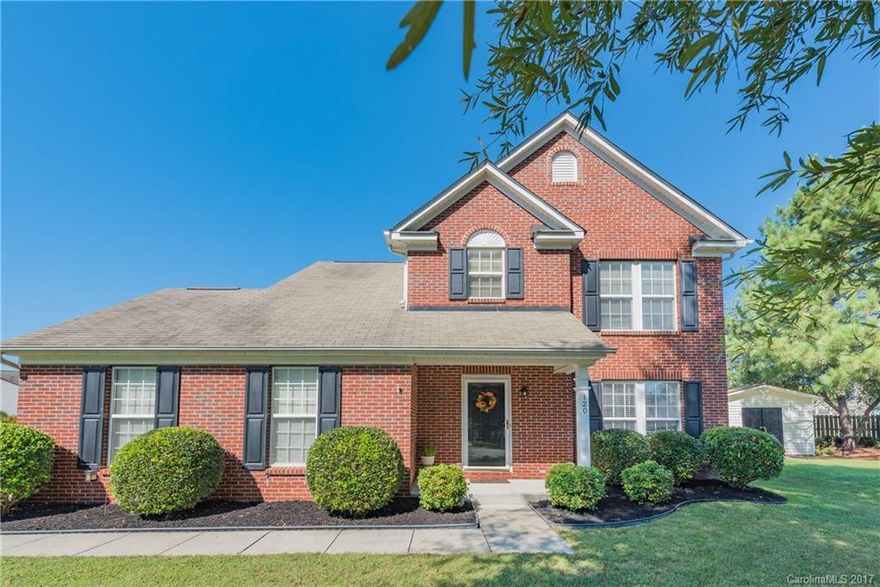 Gorgeous brick front 3 bedroom, 2.5 bath on a corner lot in Dutchmans Meadow. Open floor plan with tons of natural light. Built-ins & fireplace in living room. Upstairs boasts 3 spacious bedrooms including the Master with private bath. Newly added Sunroom that can be used year round. Fully fenced large backyard, well maintained and landscaped. Community features include playground and walking trails. Just minutes from interstate, shopping dining. Short commute to Uptown & Airport. Welcome home!