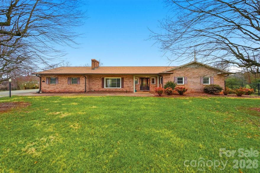 Beautiful all-brick ranch home featuring 4 bedrooms and 3 full baths situated on a spacious 1-acre lot. This home offers incredible storage throughout, a 2-car garage, and a private in-ground pool perfect for relaxing or entertaining. The gourmet kitchen is designed for both everyday living and entertaining with large granite countertops, an oversized island, stainless steel appliances, abundant cabinetry, and hidden storage drawers. Enjoy outdoor living with a large deck overlooking the in-ground pool, ideal for gatherings and summer cookouts. Inside, the home features two gas fireplaces creating warm and inviting living spaces. The finished basement provides additional flexible living space including a second kitchen, office, family room, and two bonus rooms. Additional features include solar panels for extremely low energy costs and a whole-house generator for added peace of mind. A spacious property with versatile living space, energy efficiency, and excellent indoor and outdoor entertaining areas.