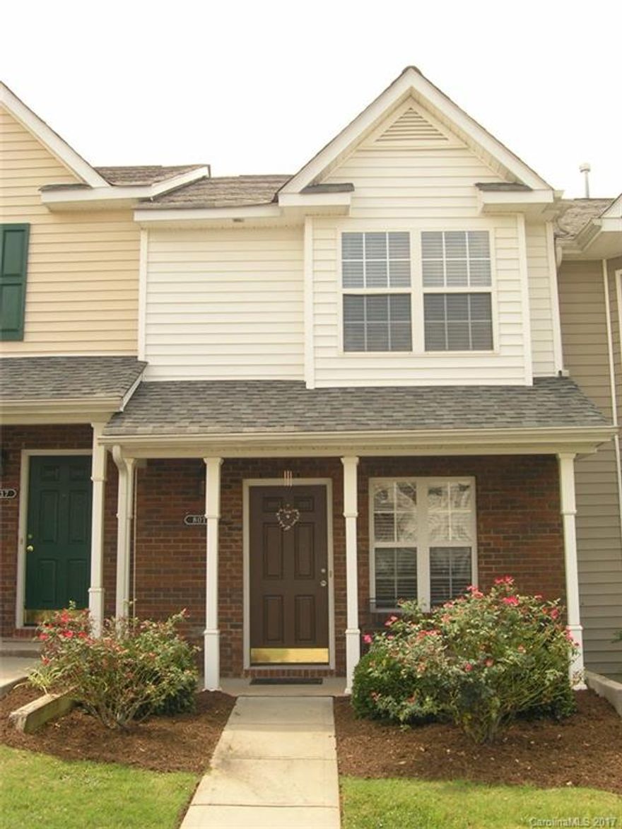 Beautiful Townhouse has new engineered hardwood floors installed on first level, new glass backsplash in Kitchen.  Each bedroom has its own bathroom.  Community pool and playground.  Very convenient location near shopping and Ballantyne restaurants.   Easy commute to Charlotte, Lancaster, Waxhaw. Great Indian Land schools!