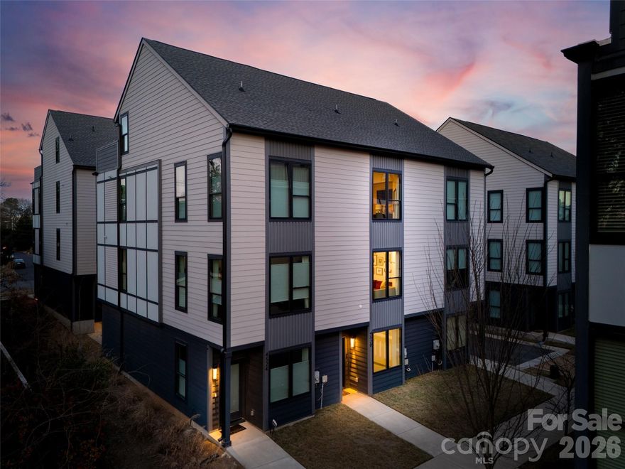 Stunning Bronson Square Townhome — built by acclaimed Copper Builders. This community is an exclusive collection of 18 luxury residences in Charlotte’s highly sought-after Lower South End (LoSo). Contemporary architecture is complemented by thoughtfully curated interiors featuring expansive open-concept floor plan, two-car garage and high-end finishes throughout. This unit offers 3 spacious bedrooms, 3.5 baths and a chef-inspired kitchen with sleek cabinetry and premium finishes. Expertly curated and decorated by a professional interior designer making it a polished and move-in-ready masterpiece. Seller would love to sell the unit fully furnished. Expansive private rooftop terrace. Designed for sophisticated urban living, this unit offers a rare opportunity to own in one of the city’s most dynamic and trending neighborhoods, just moments from the energy of South End. Tucked away in a secluded yet connected setting, these modern townhomes deliver the perfect balance of privacy, walkability, and upscale convenience. Walk or bike to nearby restaurants, and local breweries and access to the Blue Line light rail. Prime location, modern design, and proven success as a high-performing Airbnb, 4520 Radler Court represents not only a luxurious place to live, but a compelling investment in Charlotte’s thriving urban lifestyle. Listing qualifies for the PNC Grant of $5000 towards closing costs - no income limit for borrower. Copy of flyer is in attachments.
