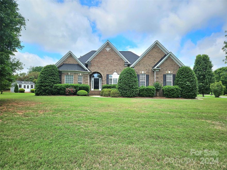 This low maintenance well kept home is located in a small rural subdivision with nice homes and spacious lots!  Inside the open split floor plan is adorned with warm tones, wood and tile floors, archways, French doors, extensive moldings and more.  Most recent updates to the home were made in 2016 and include stainless steel appliances, granite counter tops, tile backsplash and some cabinetry.  Outside the home, you'll enjoy the screened back porch for those rainy days or the Trex back deck for grilling on sunny days.  There's also ample room for outdoor activities or adding a pool, garden or detached garage.****Unfinished 370 sq ft attic offers room for storage or possible additional HLA****Wired for an electric range also*****