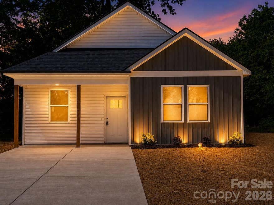 Move in ready New construction with Home Warranty included and up to $10,000 in down payment assistance that may be available for eligible buyers through preferred lender! This 3 bedroom, 2 bathroom home features a clean, modern design throughout. A functional floor plan with a spacious primary suite with tray ceiling. The kitchen includes soft close white cabinetry, granite countertops, subway tile backsplash, and stainless steel appliances. Do not forget the Luxury vinyl plank flooring throughout the main living areas. This home is conveniently located near downtown Salisbury with easy access to shopping, dining, and I-85 !