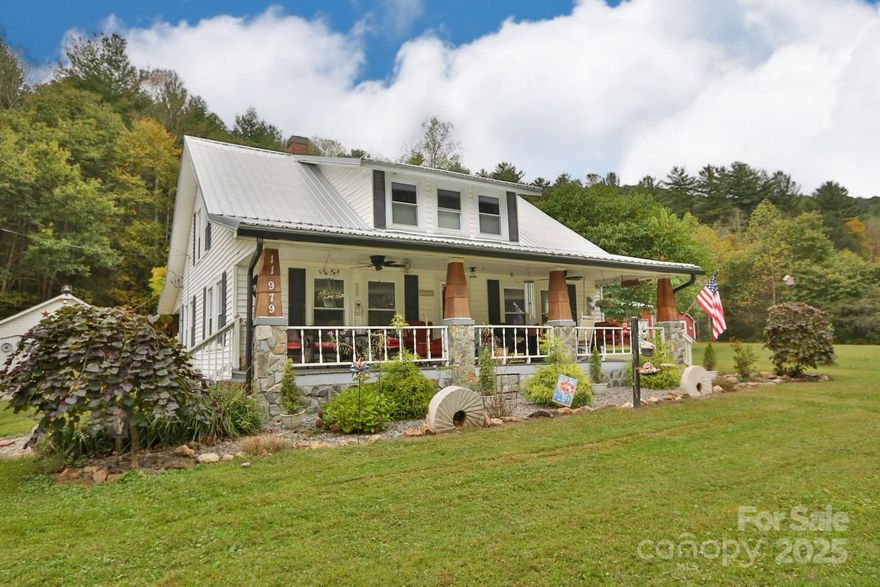 Less than 10 minutes to the Blue Ridge Parkway, 5 minutes from NC Gameland, less than 20 minutes to Stone Mountain State Park. Country living with a Creek running through the property. Enjoy the rain on the metal roof in this charming Wilkes County farmhouse. Bring your RV and park in the 24 x 40 metal building with  10 ft roll up door. Complete home Generac generator, rock fireplace in the living room and the dining room. Primary bedroom on the main level. Sit out on the front porch and enjoy your sweet tea (this is the south) Hike and/or hunt the back  acreage (over 30 acres total) Great for ATV or horseback riding. This one checks all the boxes. Start packing.(Professional and additional photos coming soon)